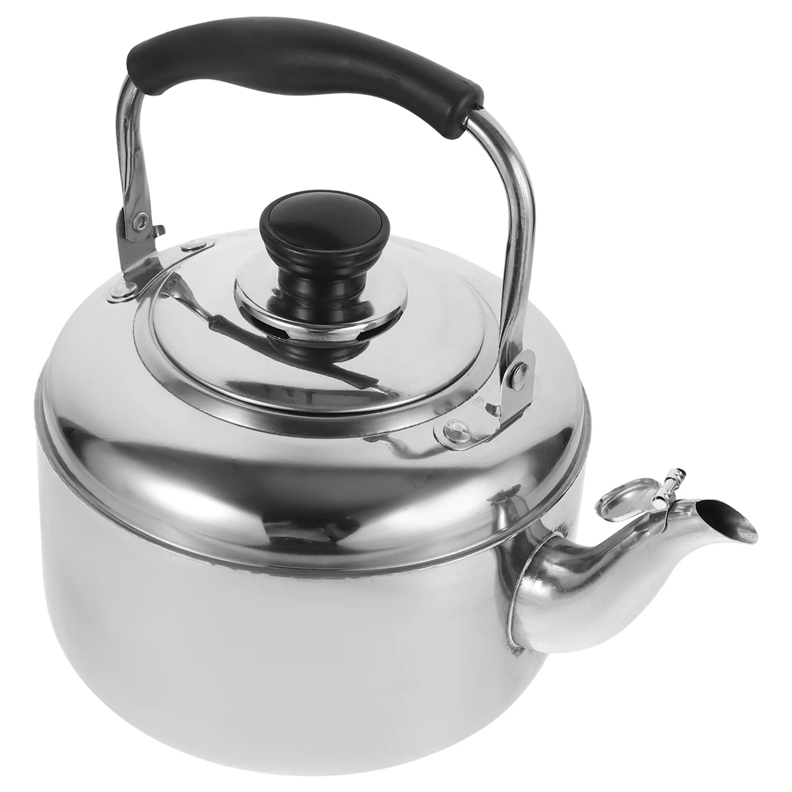 Stainless Steel Kettle Household Water Whistling Gooseneck Boiler Large Capacity Tea Heating Pot Camping Home-appliance