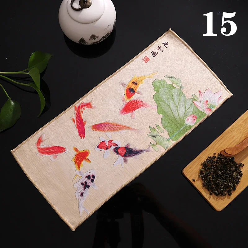 Strofinaccio Quadrato In Canapa E Cotone – Panno Assorbente Per Tè E Cucina, Morbido, Art Dry, Accessorio Giapponese