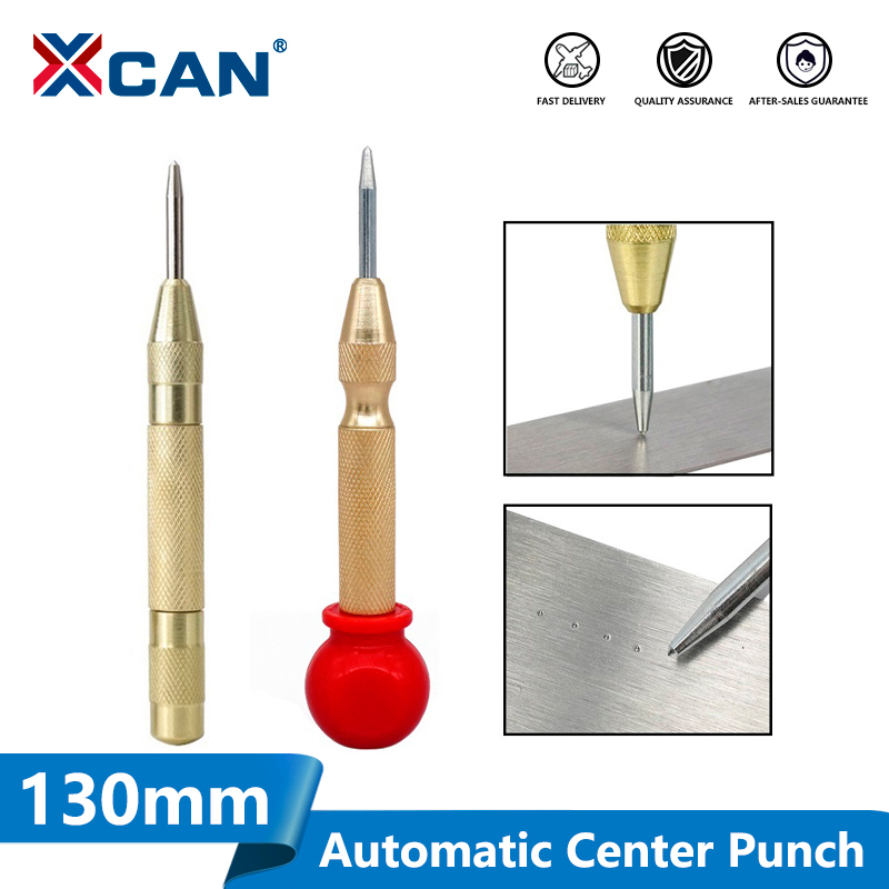 XCAN Automatic Centre Punch General Automatic Punch Woodworking Metal Drill Adjustable Spring Loaded Automatic Punch Hand Tools