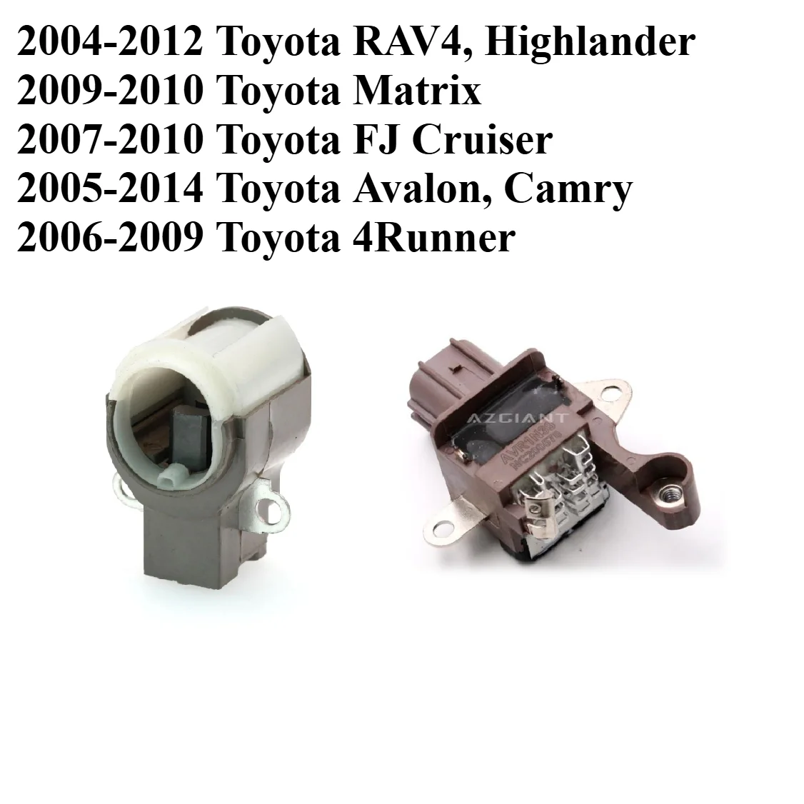 Car Generator Carbon Brush Car Generator Regulator 1pc/10pcs Starter Carbon Brush Holder Regulator Motor For Toyota RAV4 Matrix Highlander FJ Cruiser Camry Avalon 4Runner