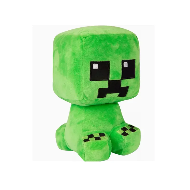 Almohada tapizada de anime de dibujos animados de la serie Minecraft de 22 cm, adecuada para el hogar, el dormitorio, los juguetes para niños, los regalos de cumpleaños y Navidad