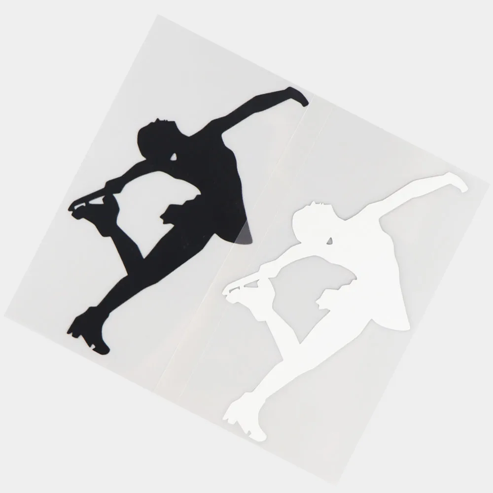 

Jpct exquisite creative figure skater decal for trucks, refrigerators, notebooks waterproof Vinyl Sticker 9.8 × 17.5CM