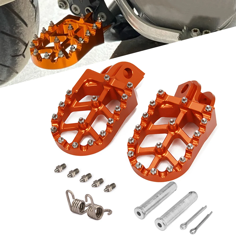 Footpegs Motorcycle Aluminum Foot Pegs Pedals Rest for KTM SX SXF EXC EXCF XC XCF XCW XCFW SMC 65 85 125 150 200 250 350 450 530