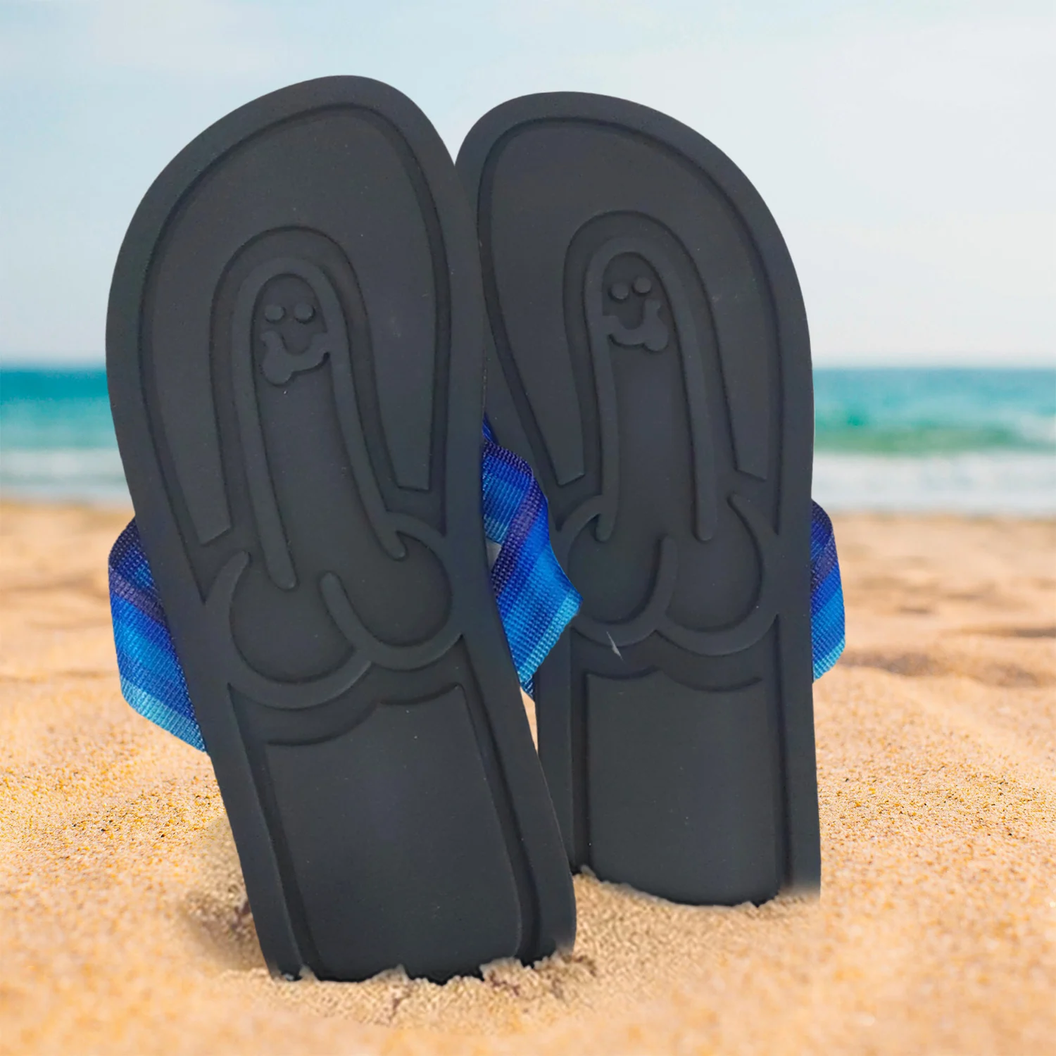 Flip flops Hidden Penis Flops Funny Hidden Penis Flip Flops Parody Summer Beach Comfort Non Slip Quick-Dry Men's Slippers