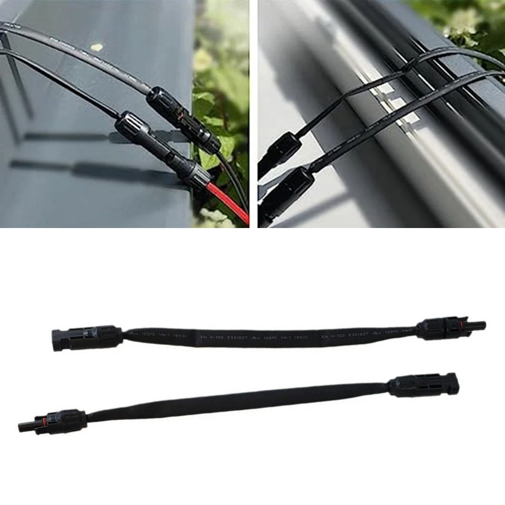 thumbnail image 2 of Super Flat 30A Solar Cable Connector Extension | 100cm Wire With MC4 Connectors | For Balcony RV Solar Panels | IP67 Waterproof & UV Resistant 2 of 9