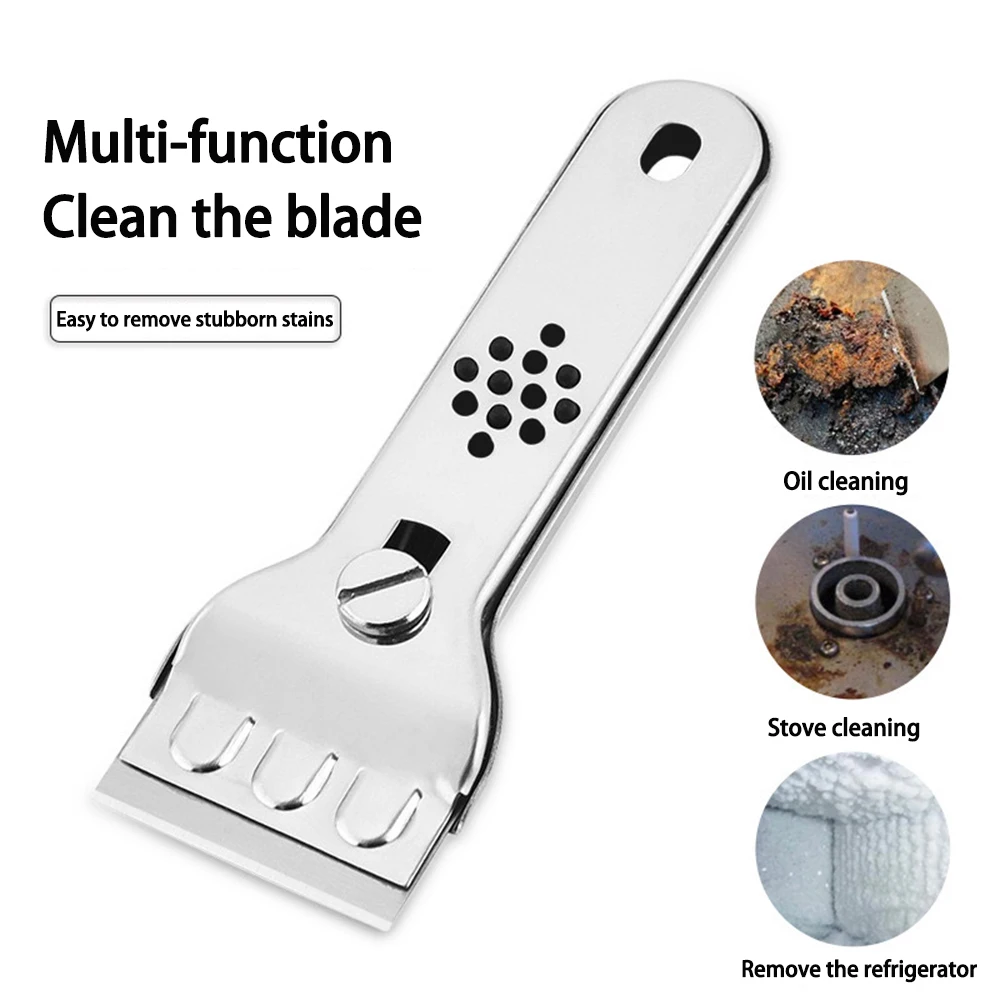 Cooktop Cleaning Scraper, Glass-ceramic Cooktop Cleaning Scraper with Spare Blades, Suitable for Ceramic and Induction Cooktops