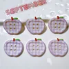 5/10/20/40Pcs Color Apple Shape Button Resin Ornaments DIY Garment Shoes Sewing Crafts Supplies DIY Handmade Patch 6