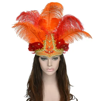 Brazil Carnival Party Feather Headdress