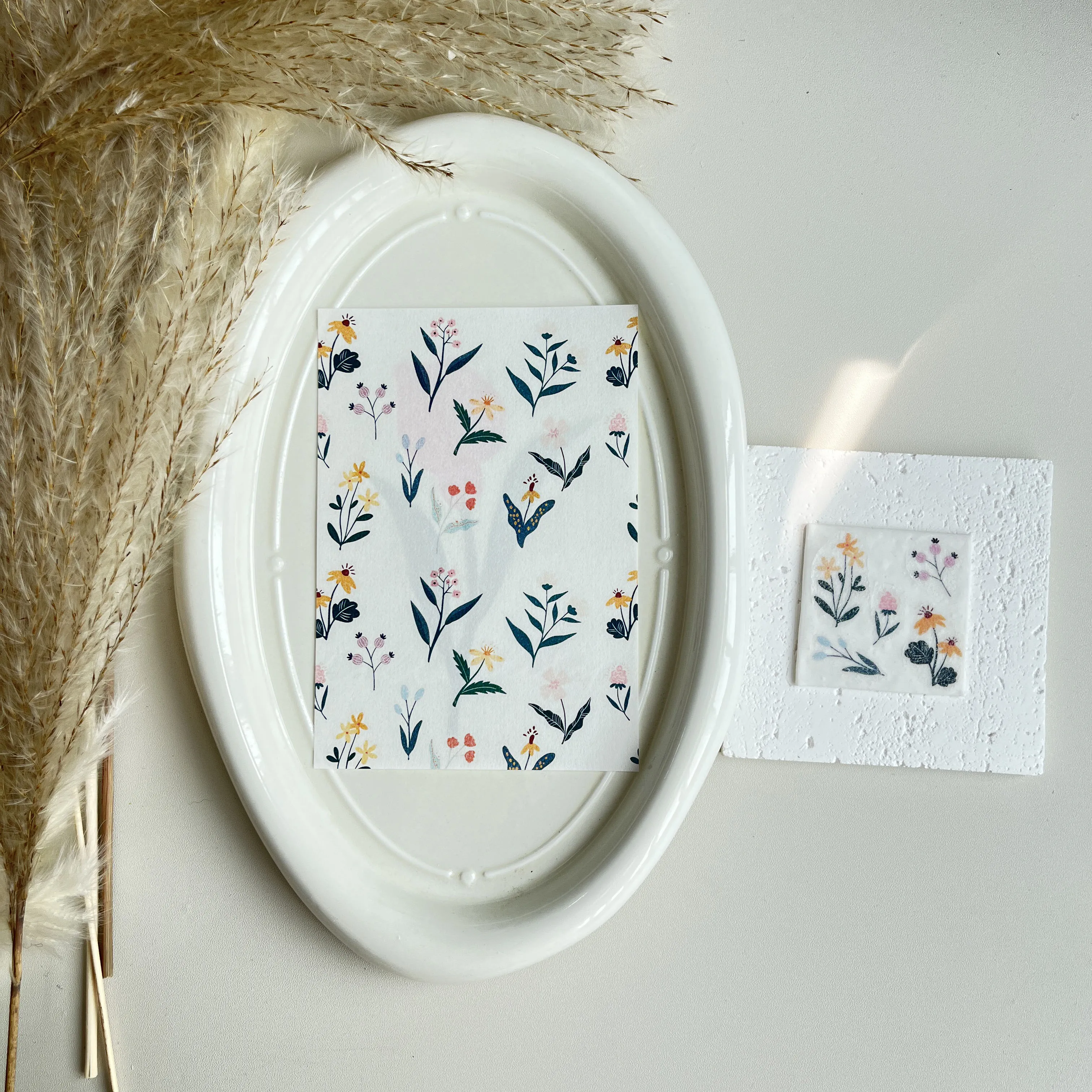 Polymer Clay Watercolor Transfer Paper Engraving Printing Modeling Decorative Paper Handmade Ceramic Craft Pottery Making Tools