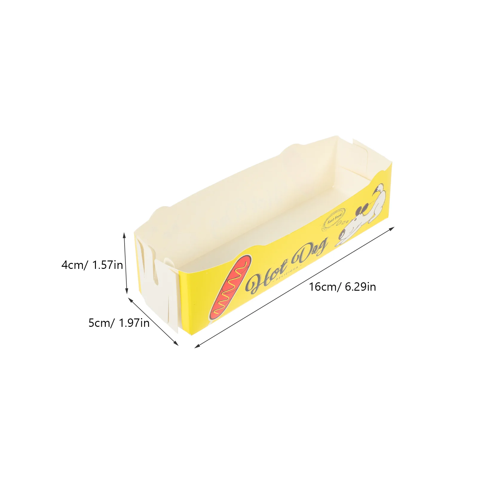 Disposable Food Trays 50pcs Foldable Paper Serving Tray