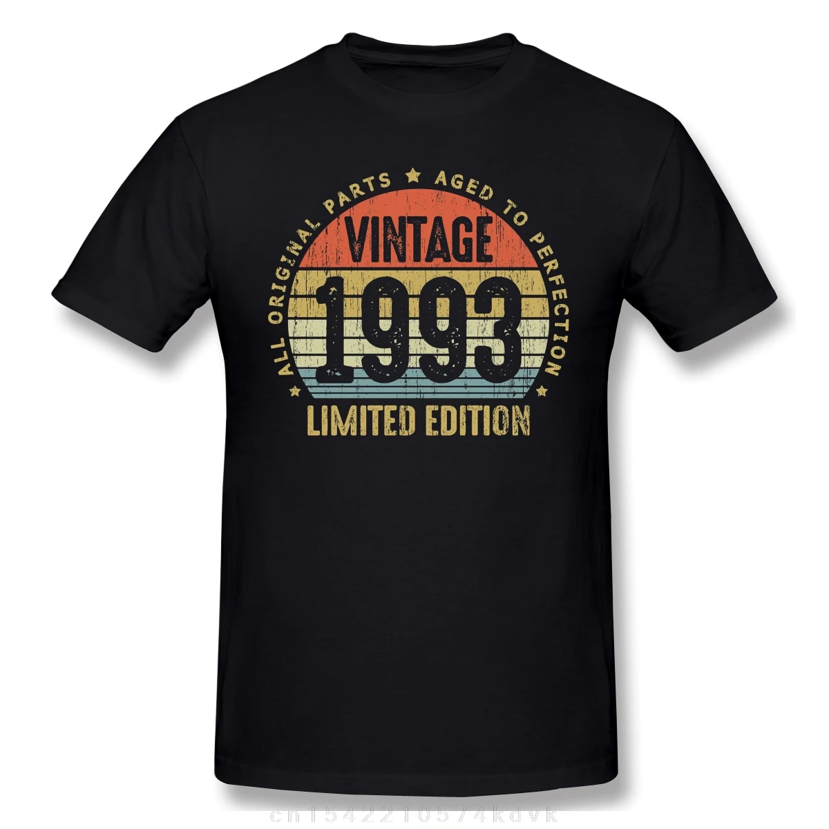 

New summer T Shirt fashion 1993 All Original Parts Born In 1993 T-Shirt 100 Percent Cotton retro birthday gift Tshirt