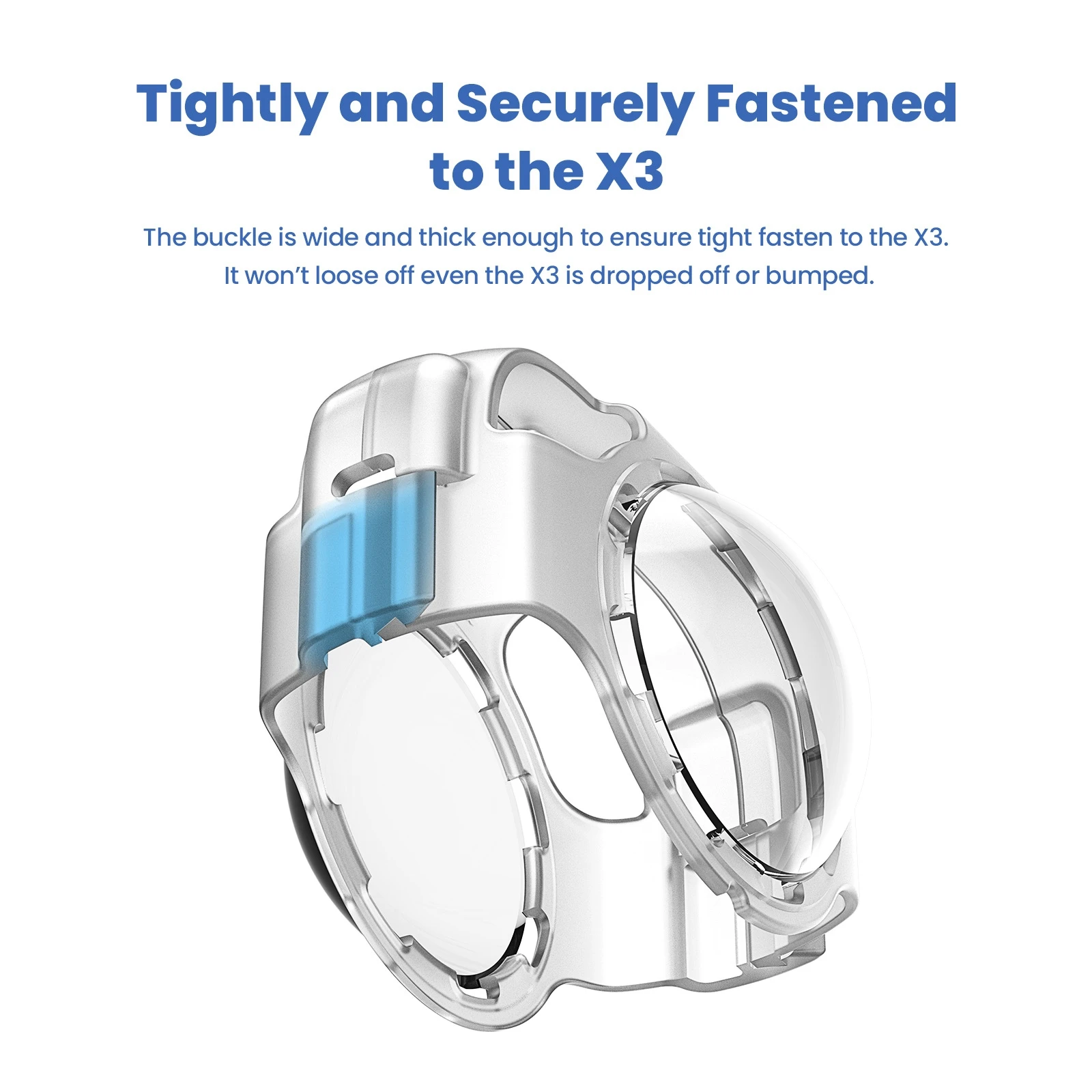 Anti-fog Snap-on Lens Guard For Insta360 X3 Silicone Sleeve Buckle Protective Case Screen Protector Bracket Camera Accessories