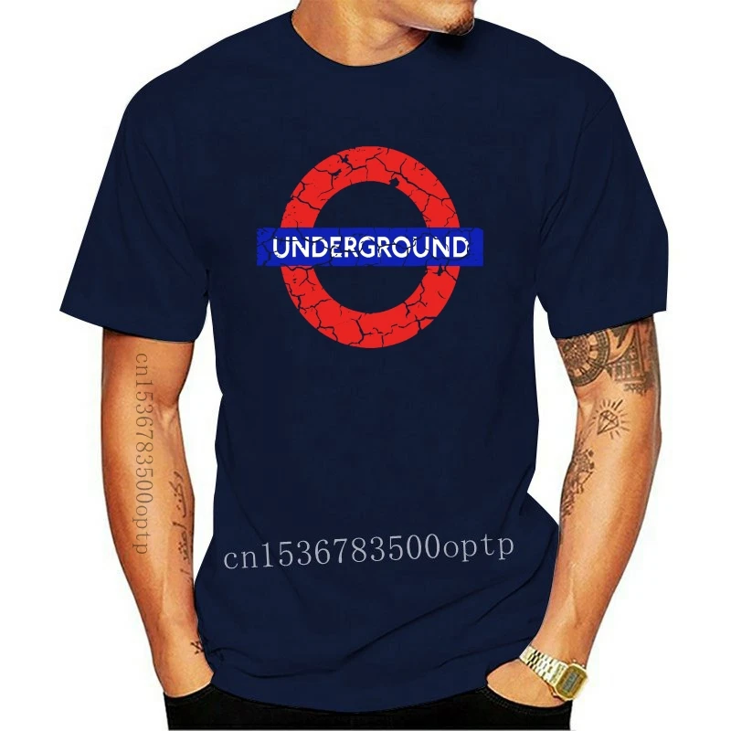

New 2021 Fashion Men T Shirt London Metro UK Underground Distressed Shirt