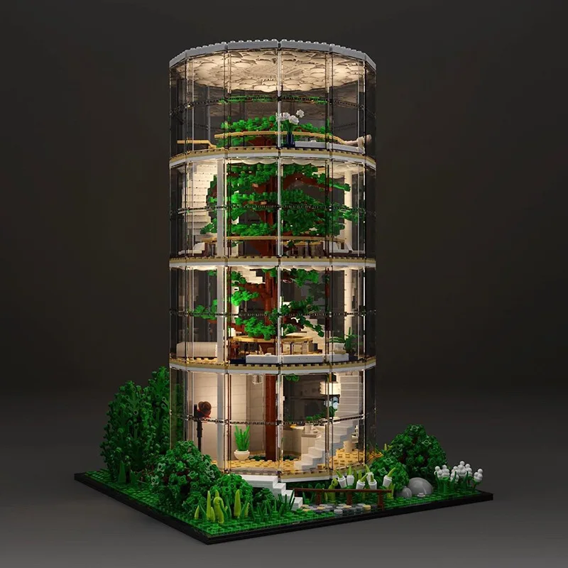 Creative Architecture Street View Series Glass Tree House Forest Assembly Model Building Block Toy Compatible With Lego Aliexpress Toys Hobbies