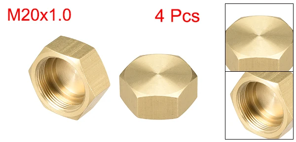 4 pces m20x1.0 latão feminino encaixe de