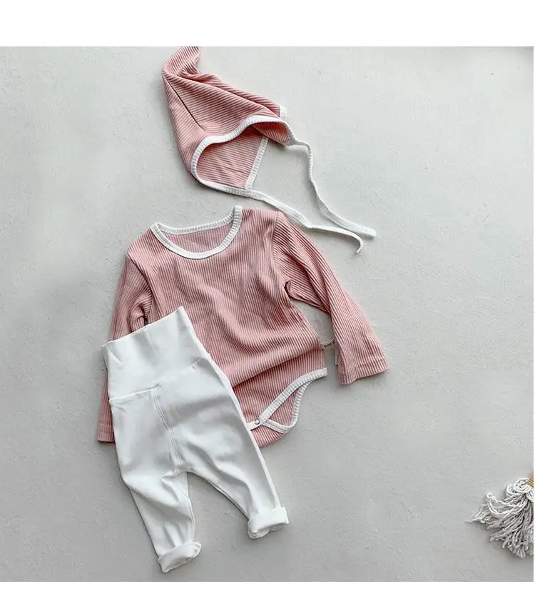 Autumn Spring Baby Girl Leggings Cotton Baby Boys Ribbed Full Length Infant Kids Clothes Skiny Pants Children Casual Trousers 4