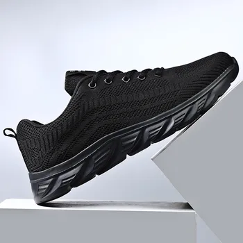 Mesh Mountaineering Casual Sneakers Men Women 2023 Lace Up Solid Running Breathable Sneaker Thick Sole Platform Mens Sneakers 3