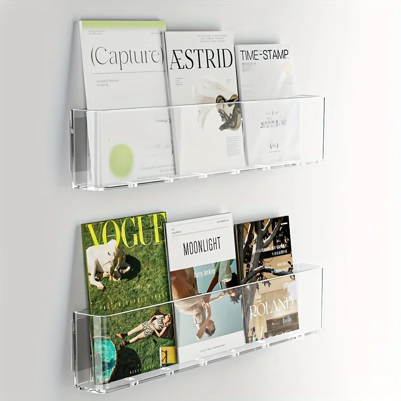 Organizer Picture Book Display Cabinet Bookshelf Children's Wall Behind the Door Reading Magazine Storage Wall Hanging Bookshelf 3