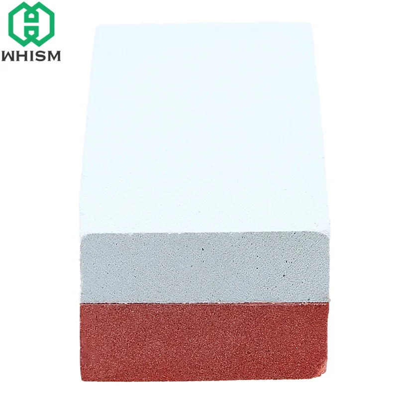WHISM-Mini Professional Sharpening Stone, Dual Double-side Knives Sharpener Wetstone Water Stone Kitchen Tool 400 Grit 1500 Grit