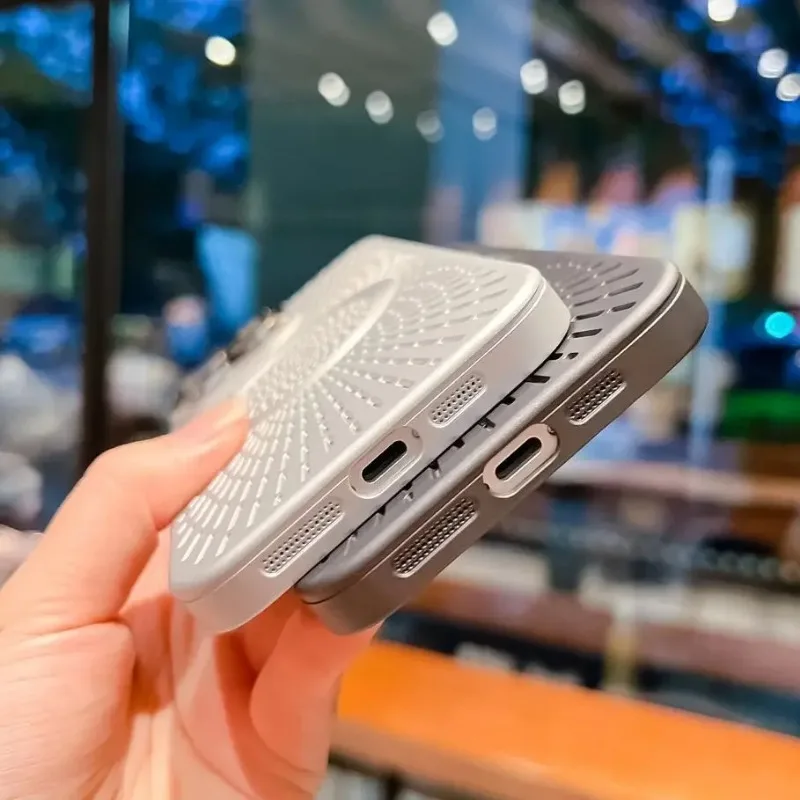 Ultra Slim Magnetic Case with Breathable Matte Finish and Wireless Charging Capability