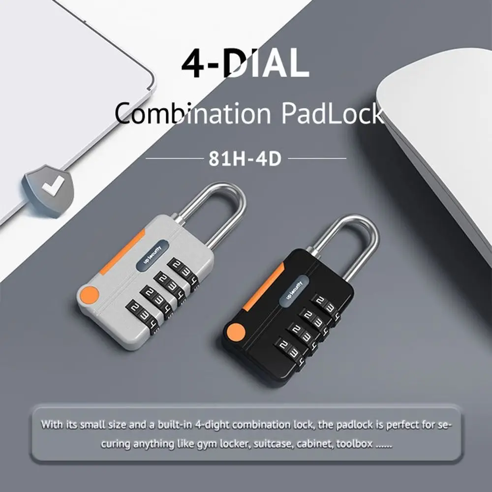 New Concept Hardware Luggage Protection Security Safely Code Lock Anti-theft With Steel Cable 4 Digit Combination Lock