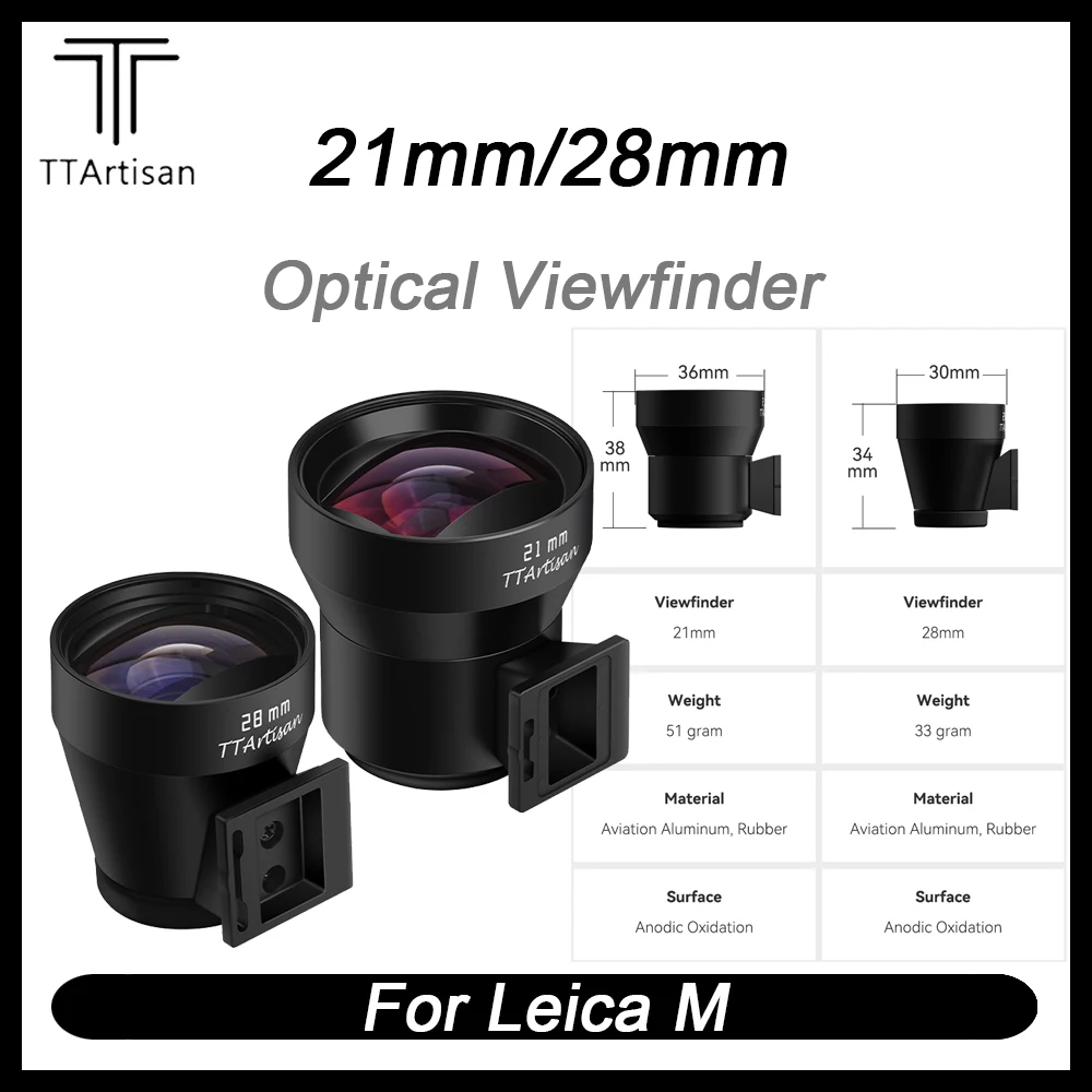 Ttartisan 21Mm 28Mm Mirino Ottico Per Leica M9 Ricoh Gr Iii Ii Gr3 Fotocamera Mirino Esterno Accessori Fotografici