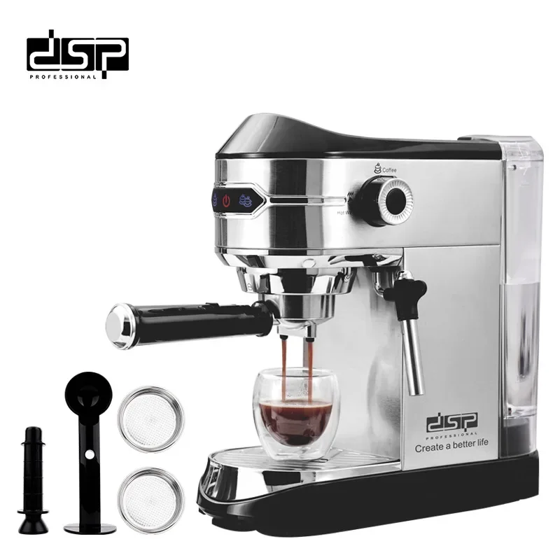 Small Home Espresso Machine Semi-automatic Espresso Machine Multi-function Steam Milk Frothing Wand Portable Coffee Maker 5