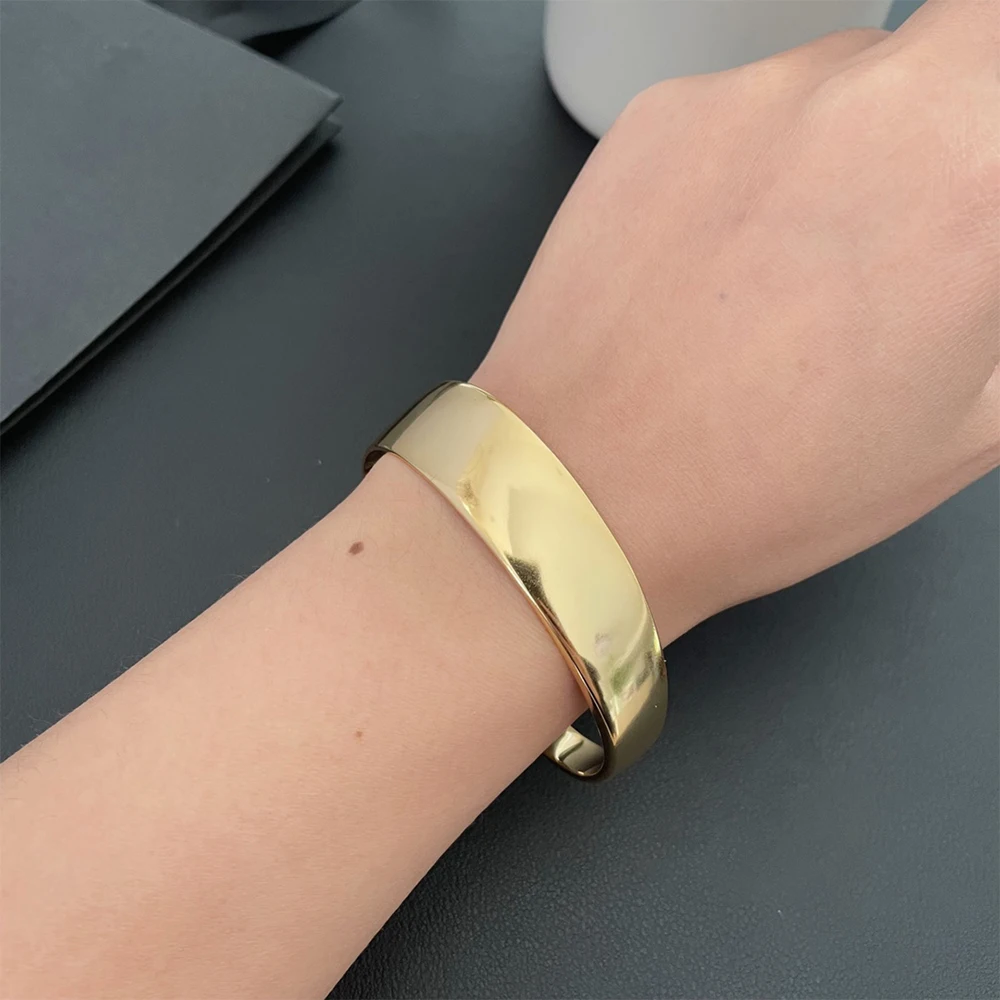 Fashion Famous France Designer Brand Gold Silver Minimalist Smooth Irregularity Bracelet For Women Jewelry Accessories Party Tre