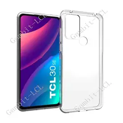 Premium Shockproof Anti-Fall Soft Silicone TPU Case for TCL 305 (Clear)