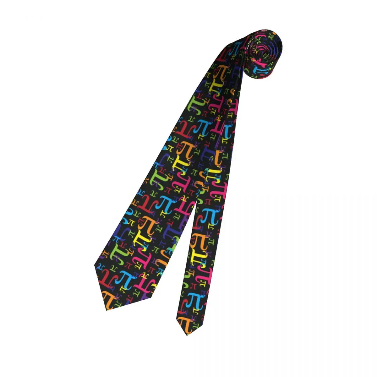 Fashion Pieces Of Pi Necktie Men Personalized Silk Math Science Nerd Geek Office Ties