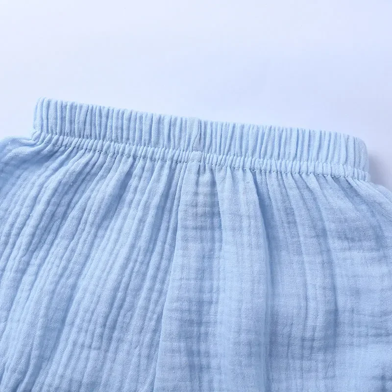 Shorts Fashion For Boy Solid Color Children's Clothing Girls Cotton Linen Bread Baby Short Pants Newborn Clothes 1-4Years boys shorts