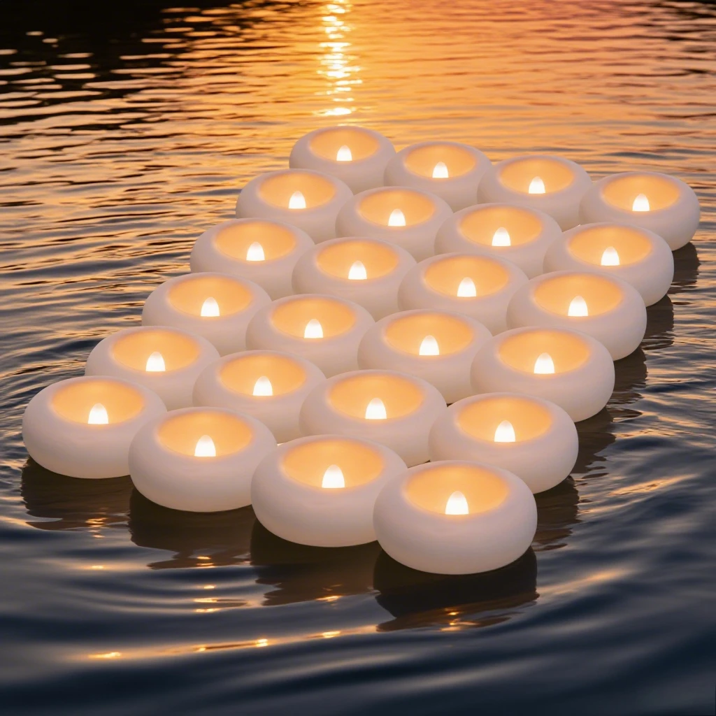 Aamdkcyu - Velas LED Sin Llama (paquete De 24 Unidades), Regulables,  Funciona Con Pilas Con Control Remoto, image size:1024x1024