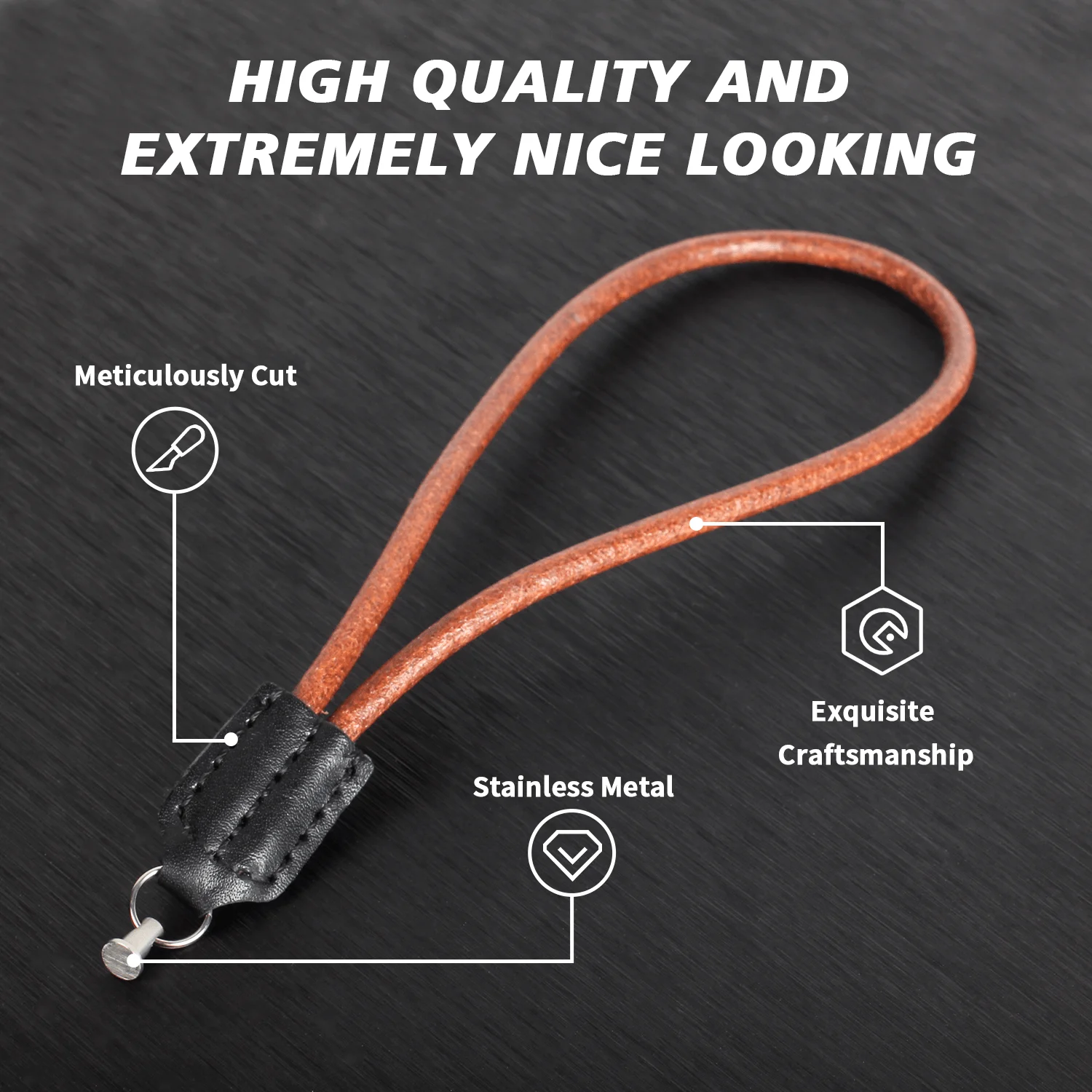 Leather Hand Wrist Strap Metal Lug for Rollei 35 Classic 35 35S 35T 35SE 35TE 35LED B35 Camera
