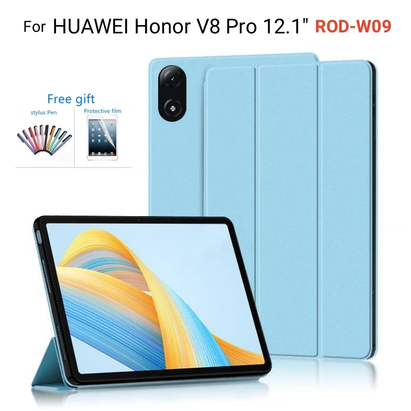 

Case For Huawei Honor V8 Pro 12.1" 2022 Flip Stand PU Leather Stand Cover For Honor Pad V8 Pro 12.1 Inch ROD-W09 Tablet Cases