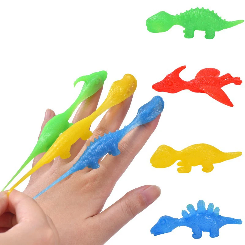 5pcs Fun Tricky Slingshot Catapult Launch Dinosaur Chick Practice Chicken Elastic  Flying Finger Birds Sticky Decompression Toy - AliExpress