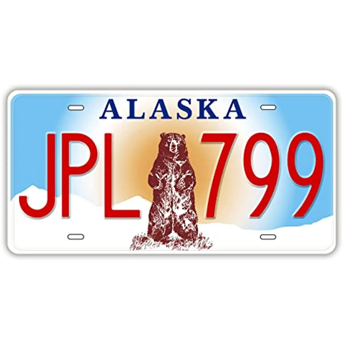 

Replica License Plate of US States, Novelty Metal Number Tags, Prop Car Registration Plates, 12x6 Inches (Alaska) home decor
