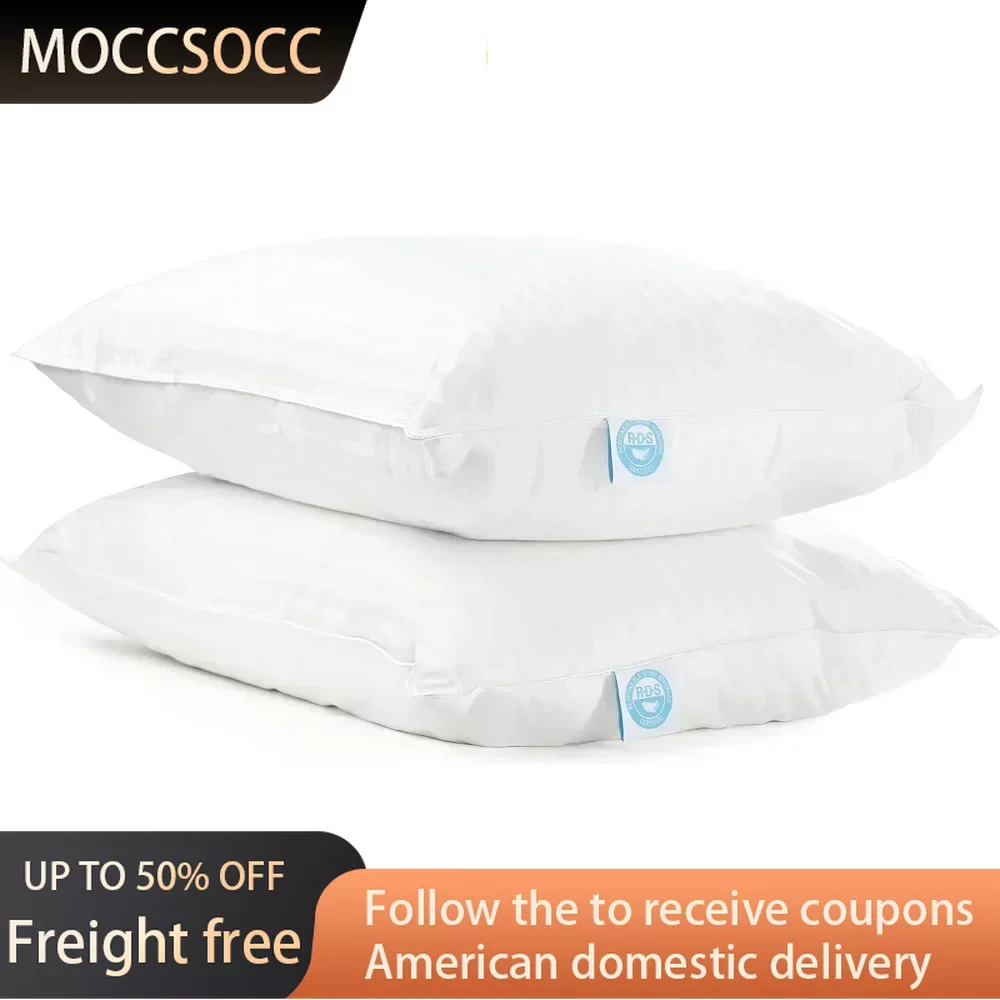 

Cozy Dream Firm Pillow Standard Size 20x26 Inch Medium Support Hotel Pillow Goose Feather Down Pillows Freight Free Sleeping