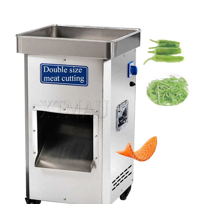 

220V Commercial Meat Slicer Stainless Steel Electric High-Power Fresh Meat Cutting Machine