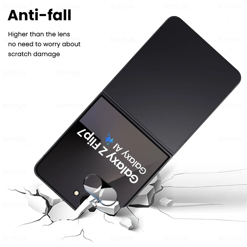 3D Curved Tempered Glass Camera Protector for Samsung Galaxy Z Flip