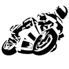 

Cool Car Sticker Biker on Board Auto Accessories Sunscreen Vinyl Decal for Motorcycle Passat B6 Lada Vesta,20cm*15cm