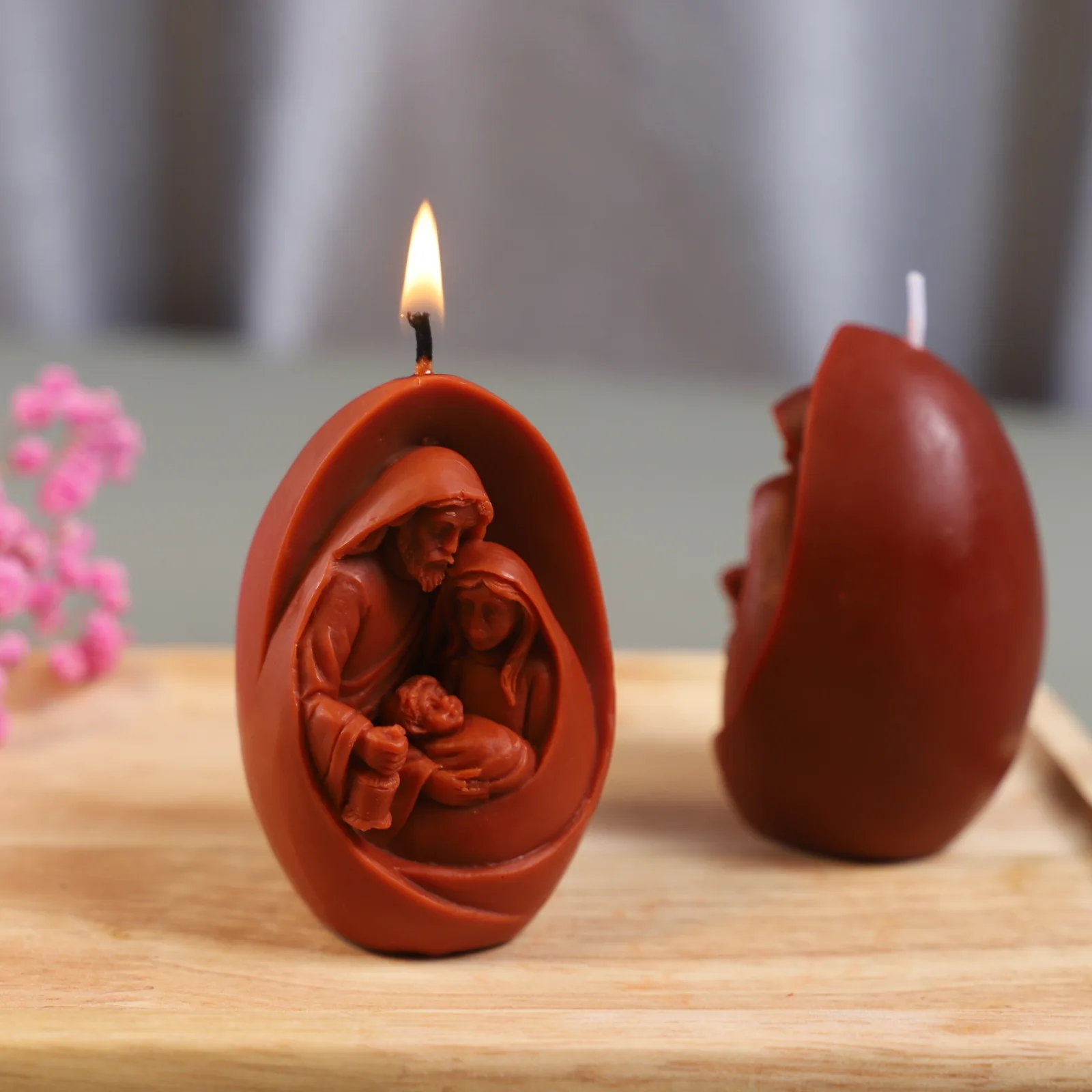 Divine Family Silicone Candle Mold for DIY Aromatherapy and Home Decor Crafting