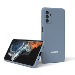 Premium Liquid Silicone Phone Back Protective Cover - Universal Design for Samsung Galaxy Series (Gray)