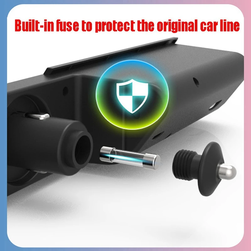 Car Charger Cigarettes Lighter Modified One For Two For- Passat B6/B7/CC/Arteon/R36