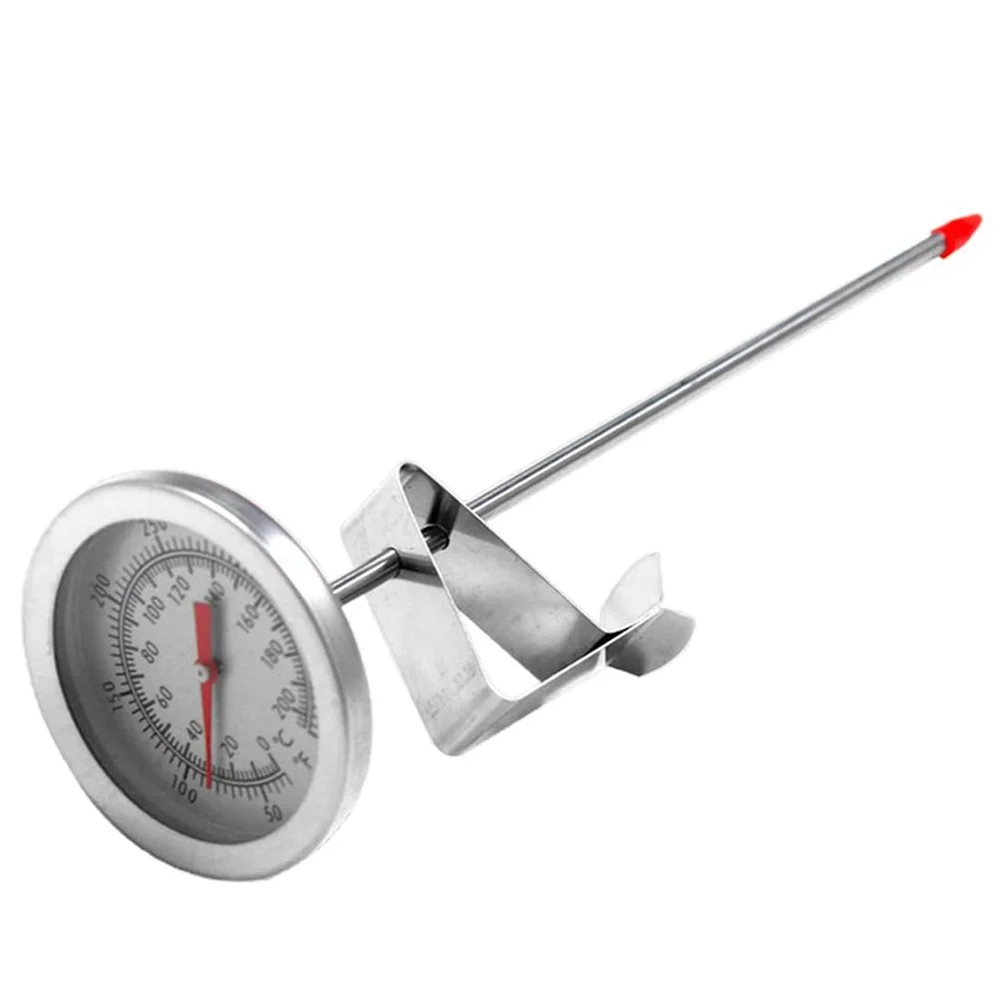 Stainless Steel Cooking Thermometer - Perfect for Milk, Coffee, Food, and Meat Temperature Tracking