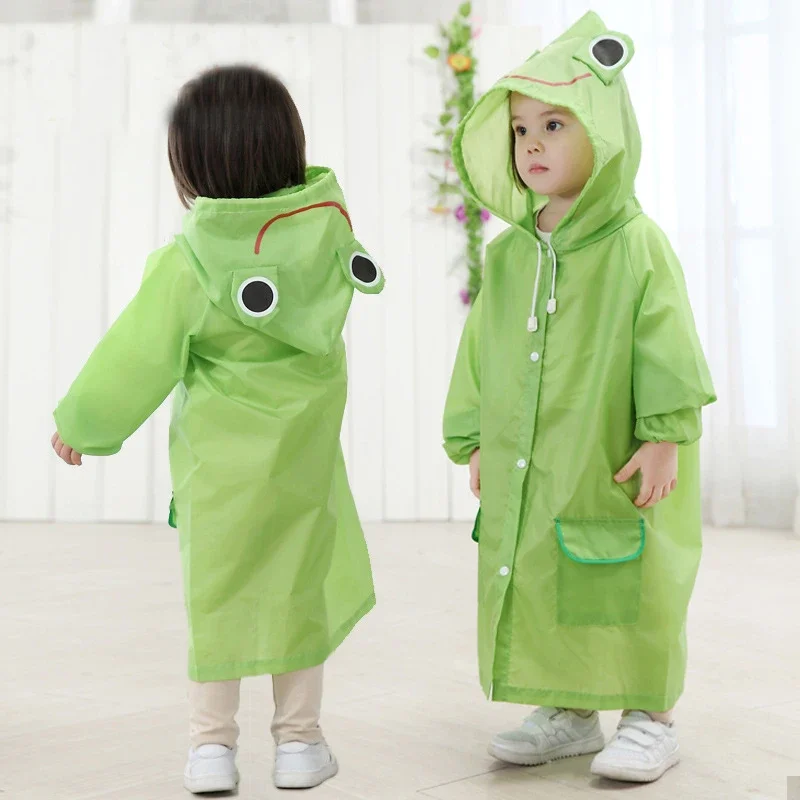 Solid Color Kids Cartoon Raincoat Animal Style Waterproof For Children Folding Rain Coat Rainwear Rain Coat Kids Poncho raincoat poncho