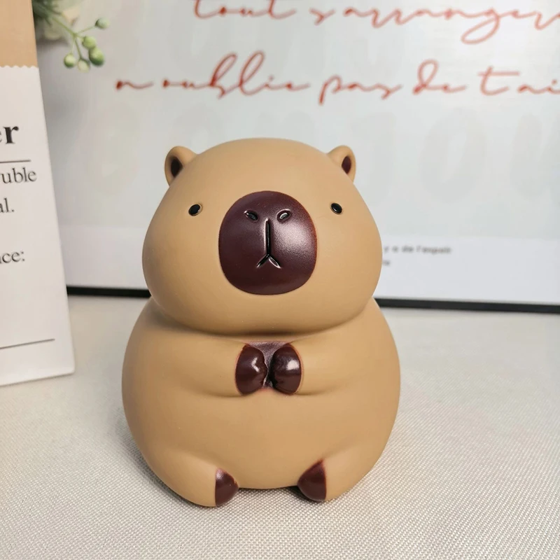 Cute Cartoon Vinyl Capybara Piggy Bank Decoration For Bedroom Animal Shaped Household Kid Money Banks Kids Capybara Coin Can