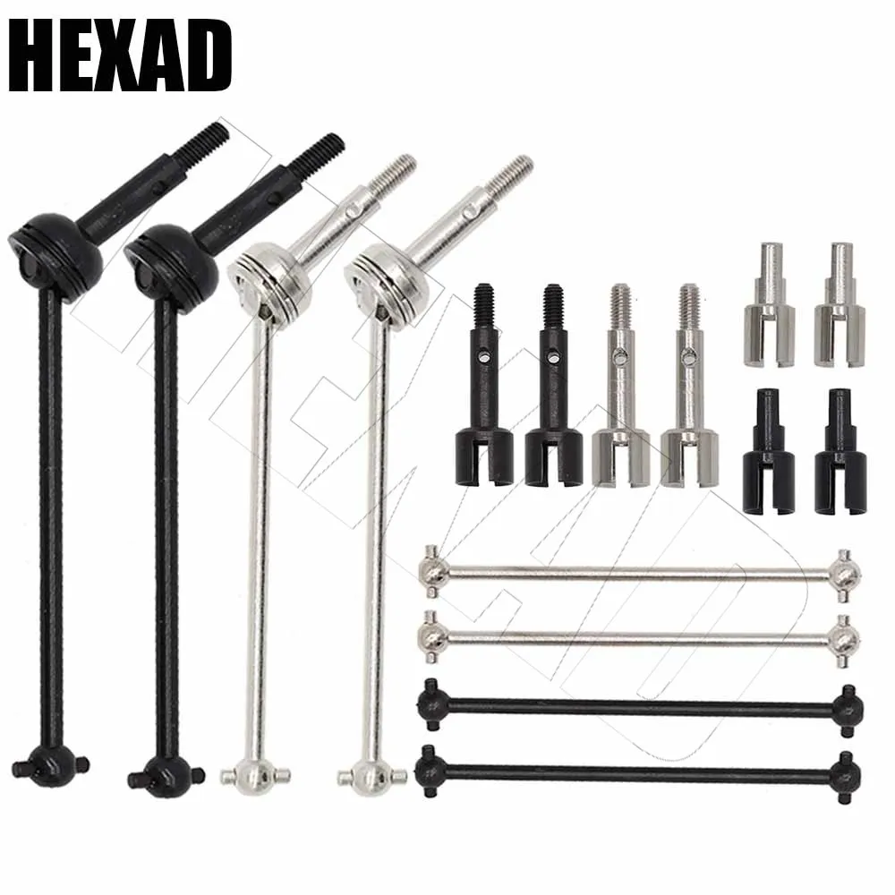 4Pcs Steel CVD Drive Shaft Set For WLtoys RC Cars – Universal Upgrade For 144001, 124018, 124019 Models - View #8