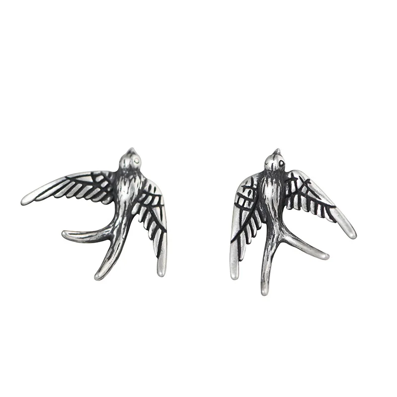 Boucles d'oreille oiseau hirondelle