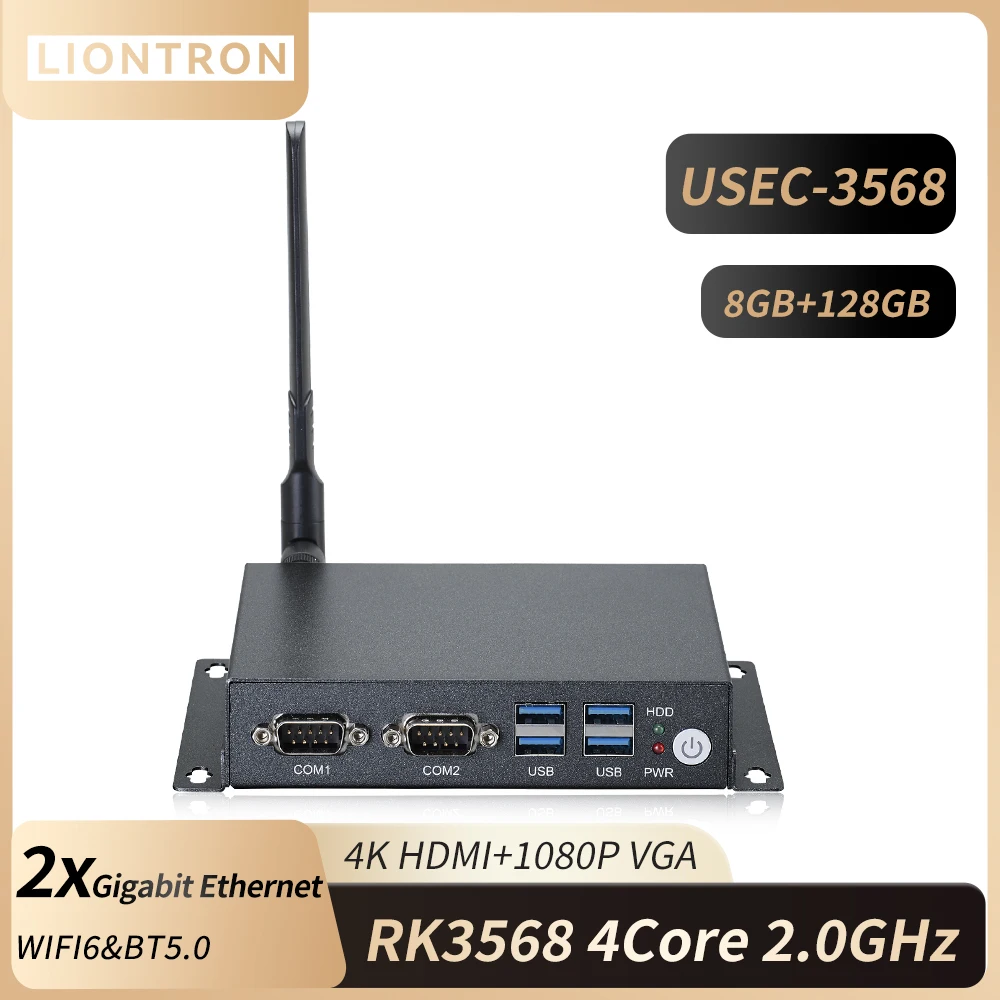 

Liontron Rockchip RK3568 Mini PC Quad-Core 64-Bit Industrial Computer SDK Open Source Android Linux Mini Computer OpenHarmony