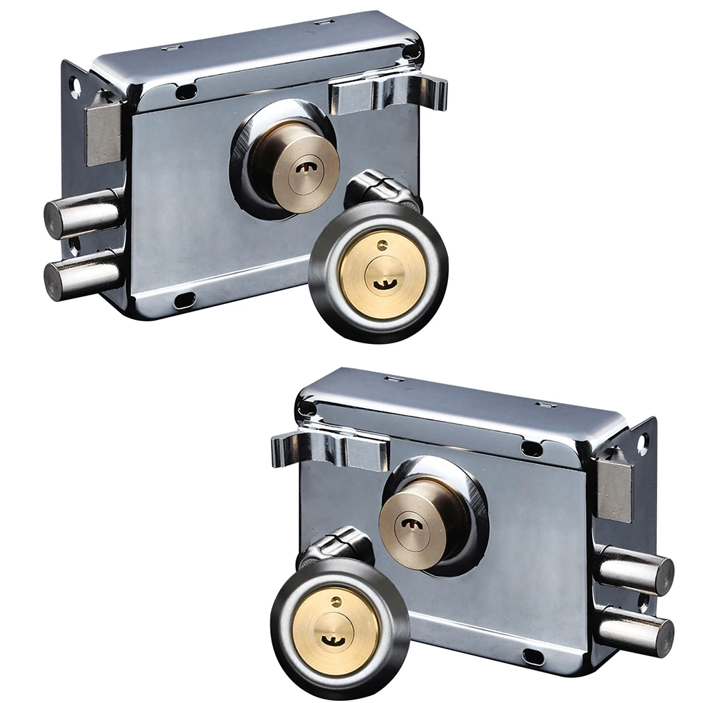 Smooth Lock Antique Household Front Door House Padlocks Locking Accessories Universal Heavy-Duty Gear With Key